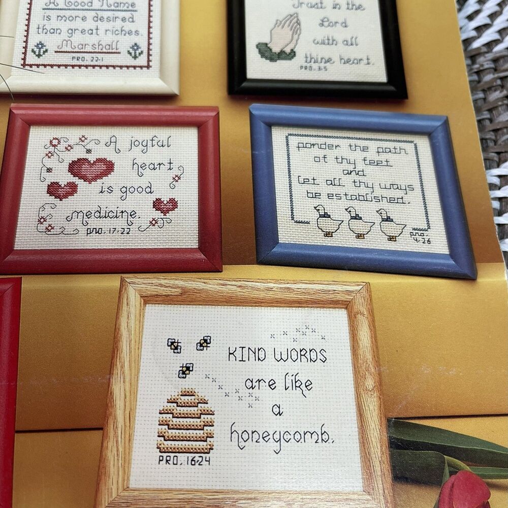 Leisure Arts 434 From the Proverbs Cross Stitch Pattern by Anne Van Wagner young